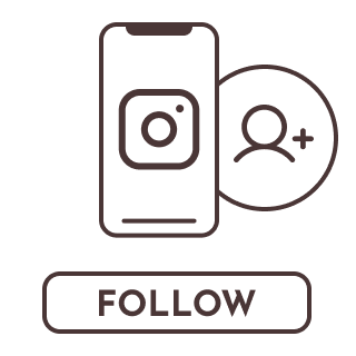 インスタをフォローするイラスト
